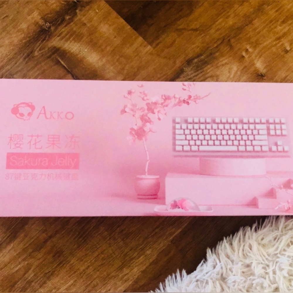 ISO Akko Sakura Jelly Mechanical Keyboard